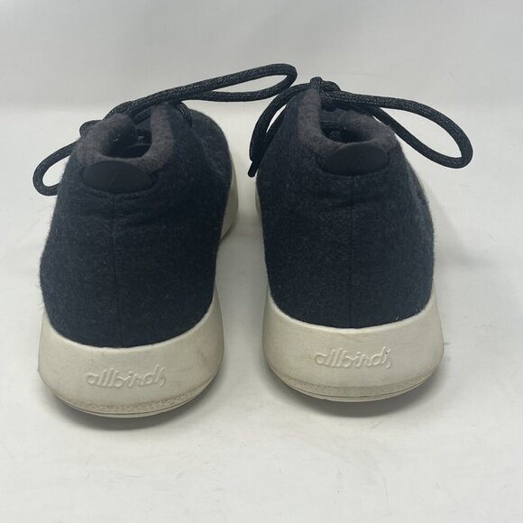 Allbirds Wool Runner Up Mizzles shoes men's 12 navy grey wool high top sneakers - Picture 3 of 8